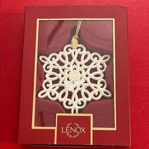 Lenox Ornament, 2025 Snow Fantasies Snowflake Ornament, Made from Porcelain